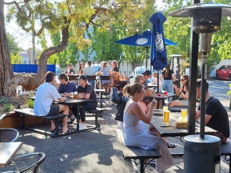 Outdoor dining. The Star Hotel Sale