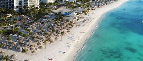 Sun loungers, beach towels