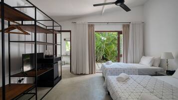 Huvila, jokinäköala | Äänieristys, vuodevaatteet