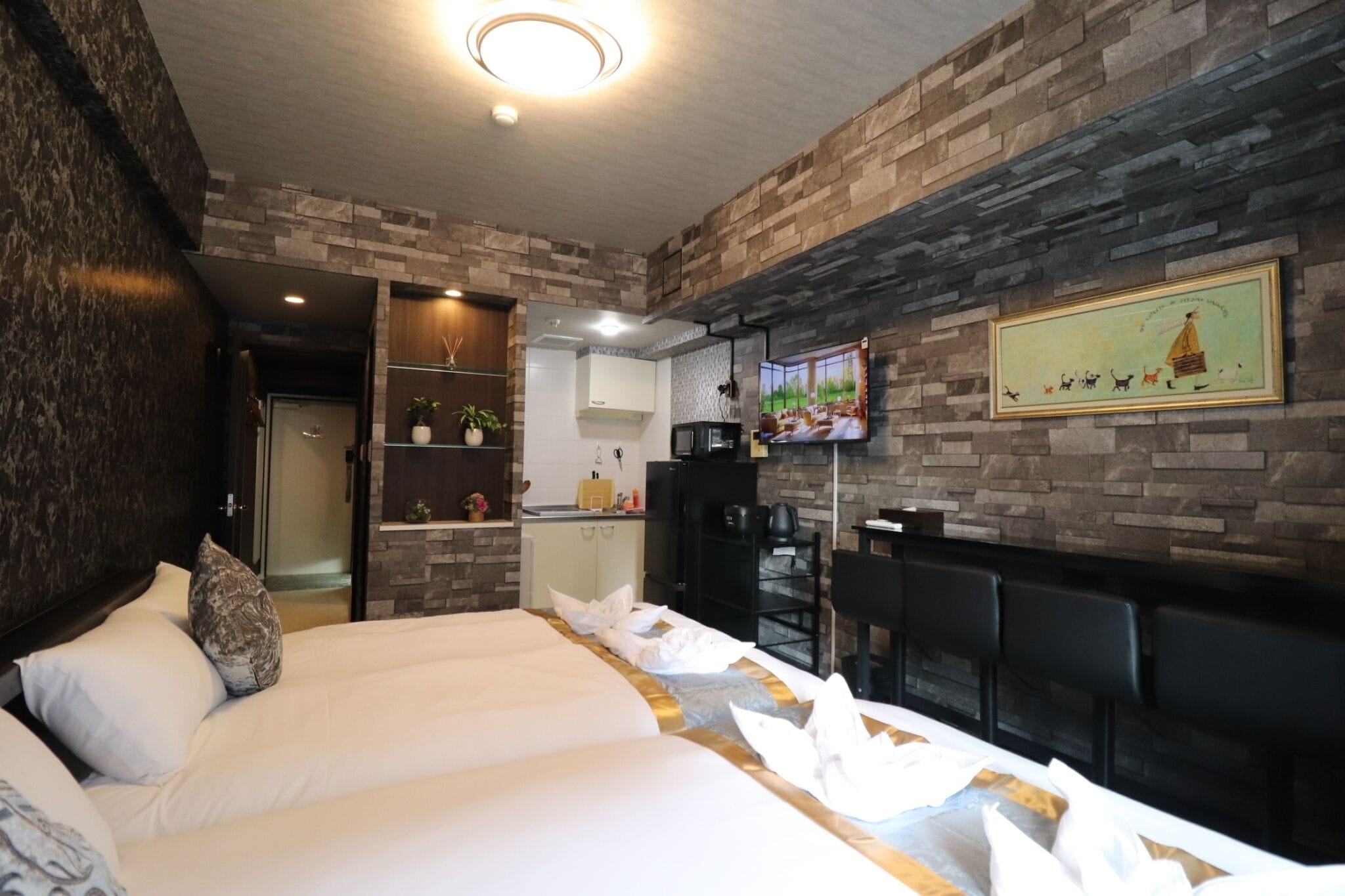 遮光カーテン、WiFi (無料)