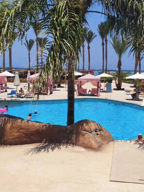 Pool - Chalet Stella Makadi Aquapark Private beach wifi (Hurghada 1)