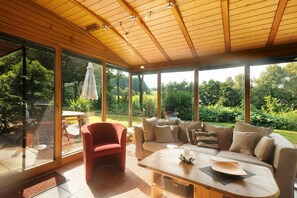 TV, DVD player, stereo