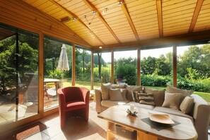 TV, DVD player, stereo