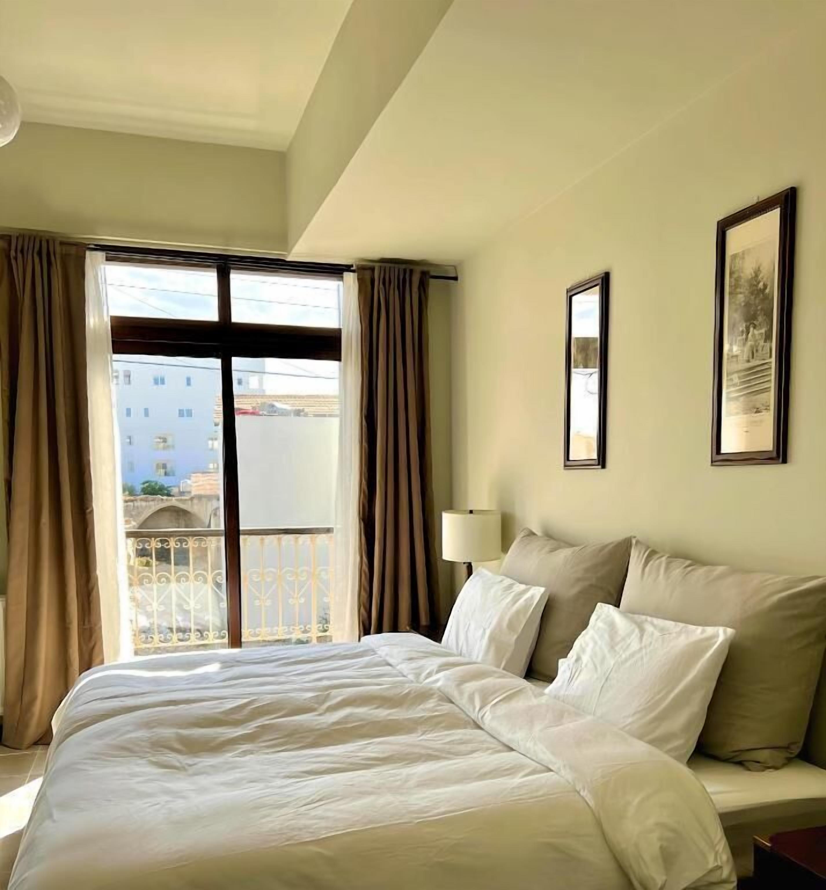 Individually decorated, individually furnished, desk, laptop workspace