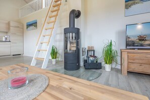 TV, fireplace, stereo