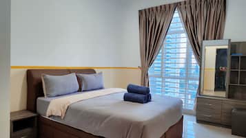 Departamento, 3 habitaciones, balcón, vista a la ciudad | Cortinas blackout, tabla de planchar con plancha y wifi gratis