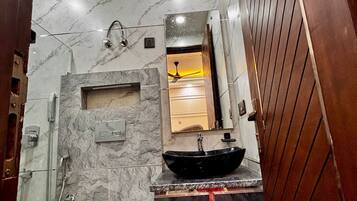 Towels, soap, toilet paper