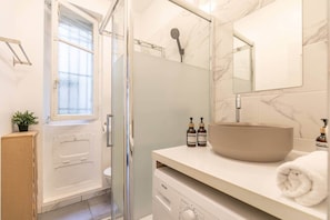 Free toiletries, hair dryer, toilet paper