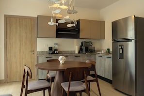 Luxury Apartment | Private kitchen | Coffee/tea maker, dining tables - Spirit of Terrenas (Las Terrenas)