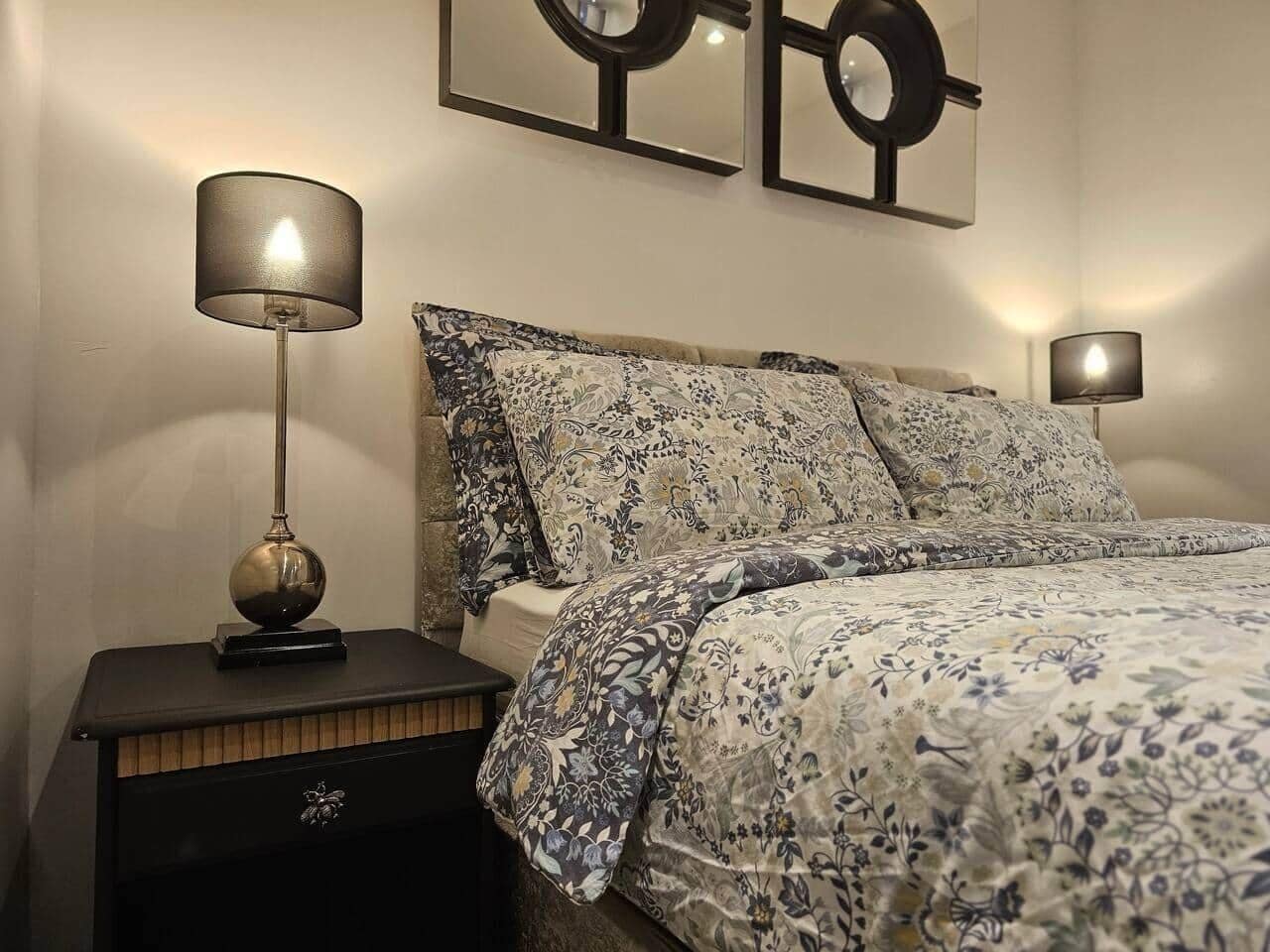 Sleep in comfort in the most comfortable bed you've ever tried in a stylish chic bedroom