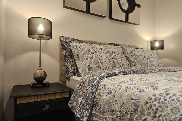 Sleep in comfort in the most comfortable bed you've ever tried in a stylish chic bedroom