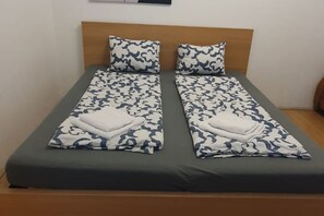 1 غرفة نوم وواي فاي وملاءات أسرّة