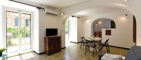 21-inch TV with cable channels