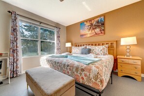 4 bedrooms, iron/ironing board, travel crib, WiFi
