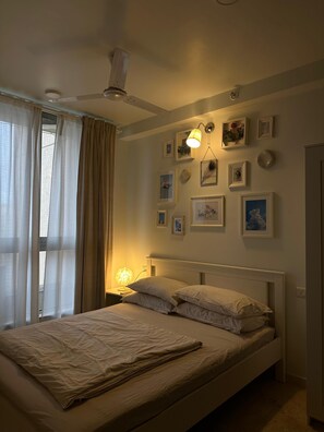 1 chambre, fer et planche à repasser, Wi-Fi, draps fournis