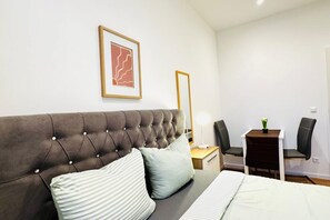 1 bedroom, iron/ironing board, bed sheets