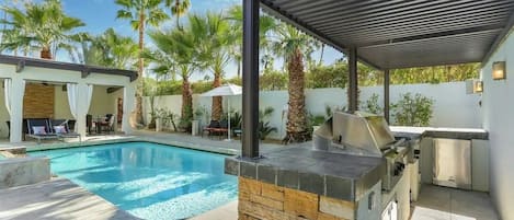 Una piscina riscaldata