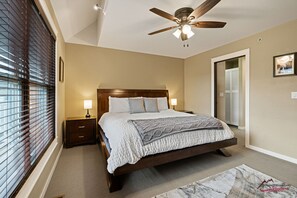 1 bedroom, desk, iron/ironing board, travel crib