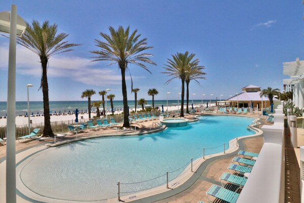 A heated pool