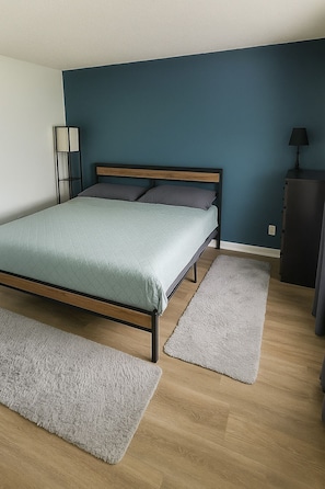 Desk, iron/ironing board, travel crib, free WiFi