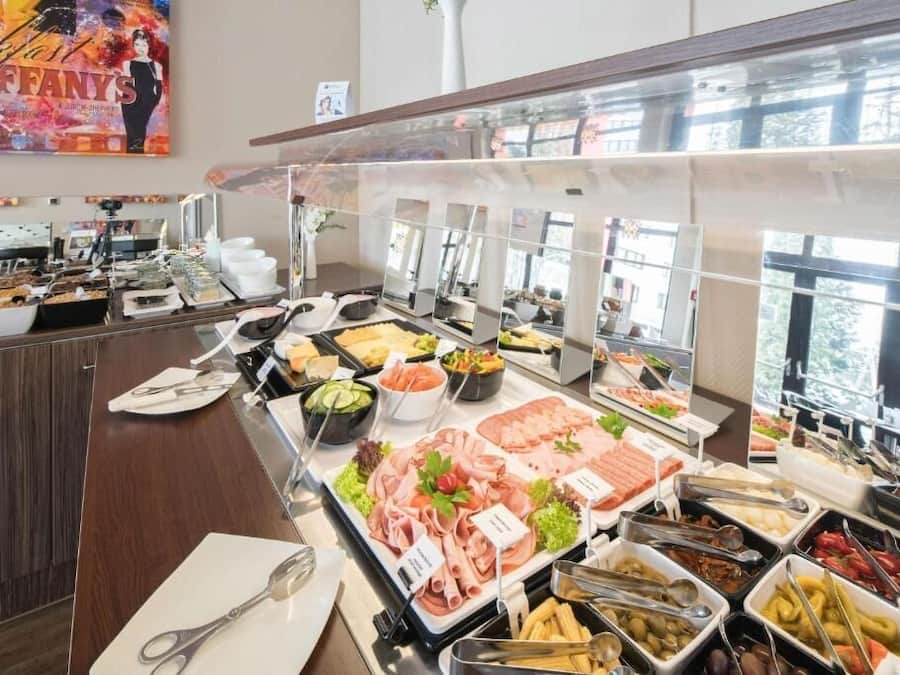 Daily buffet breakfast (EUR 13 per person)
