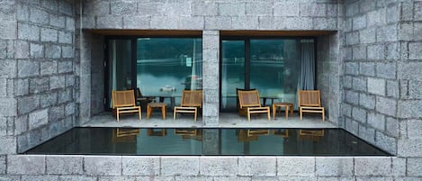 Chambre Double Luxe, vue mer | Terrasse/Patio