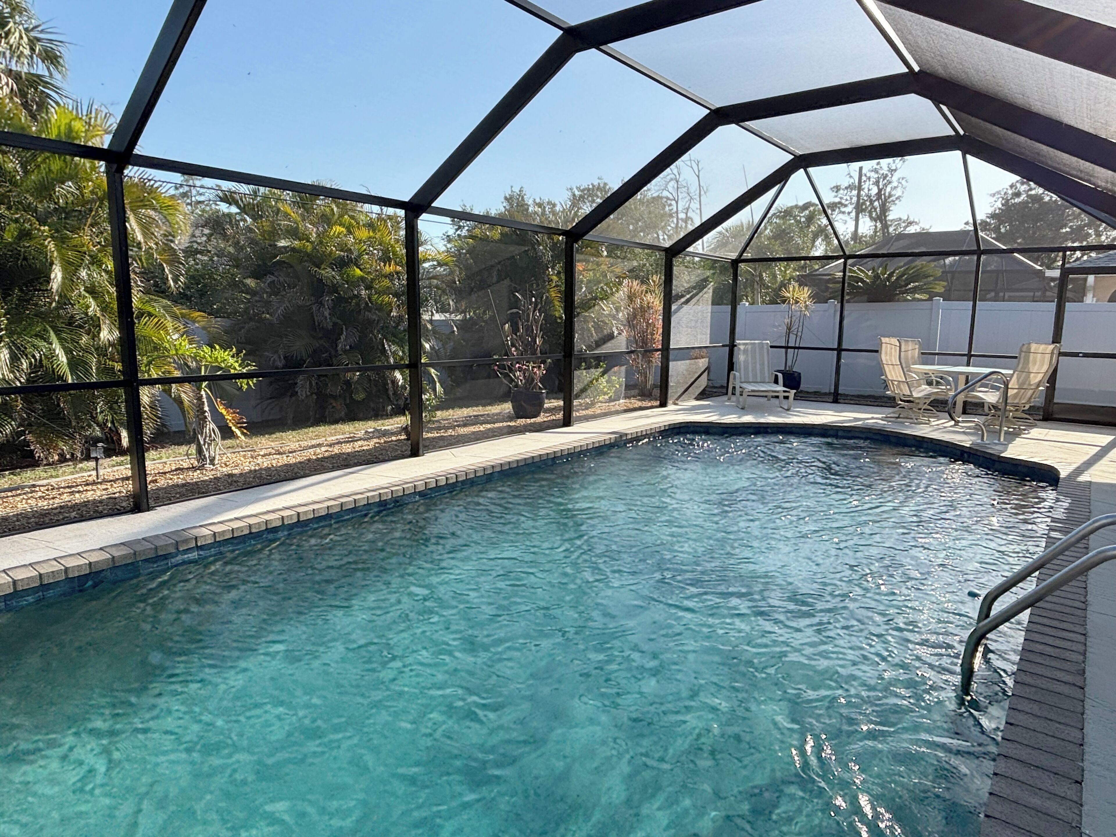 A heated pool