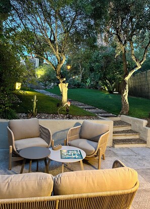 Terrace/patio - A house to slow down, a stone's throw from Pampelonne beach (Ramatuelle)