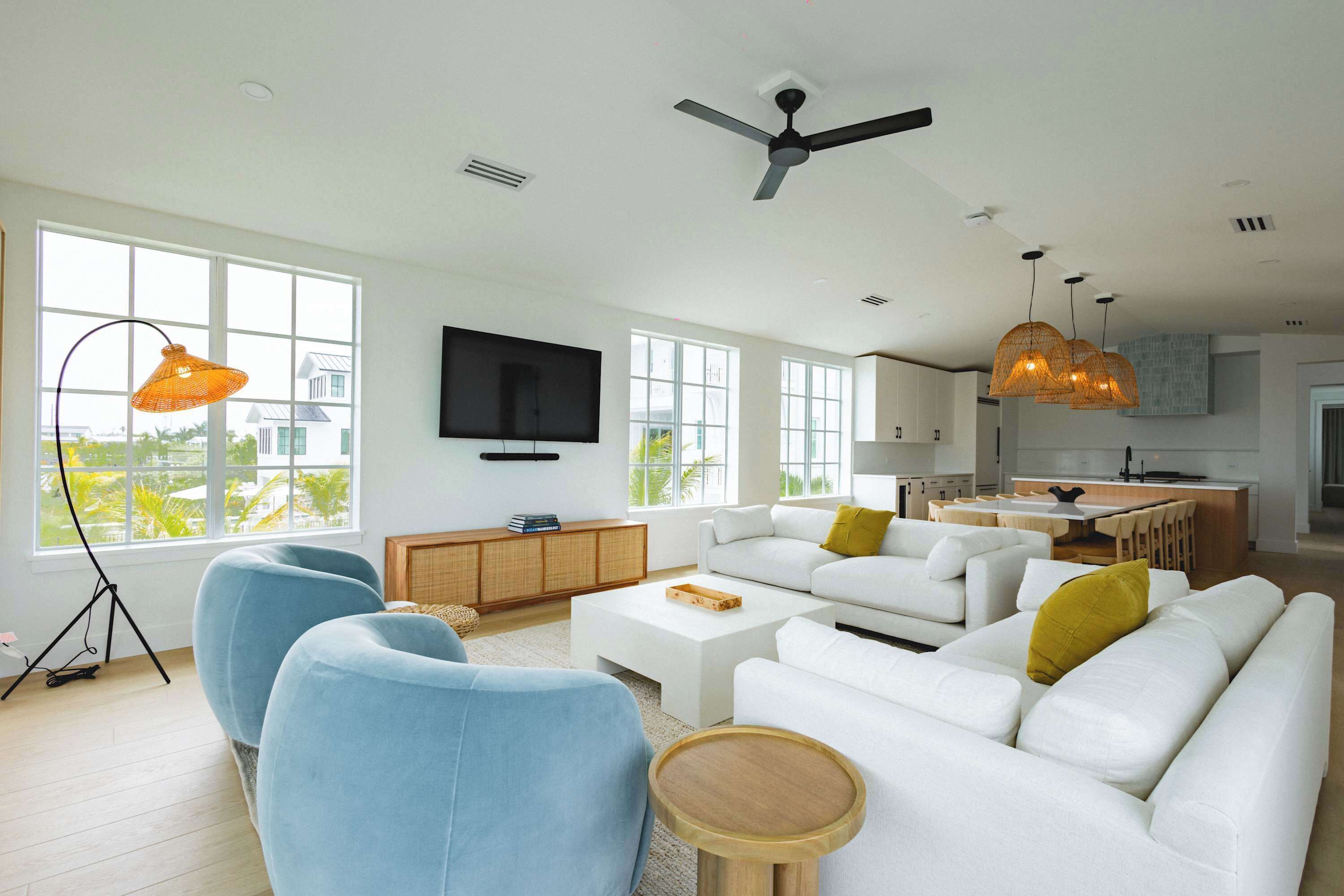TV, stereo, offices