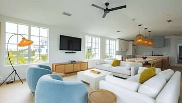 TV, stereo, offices