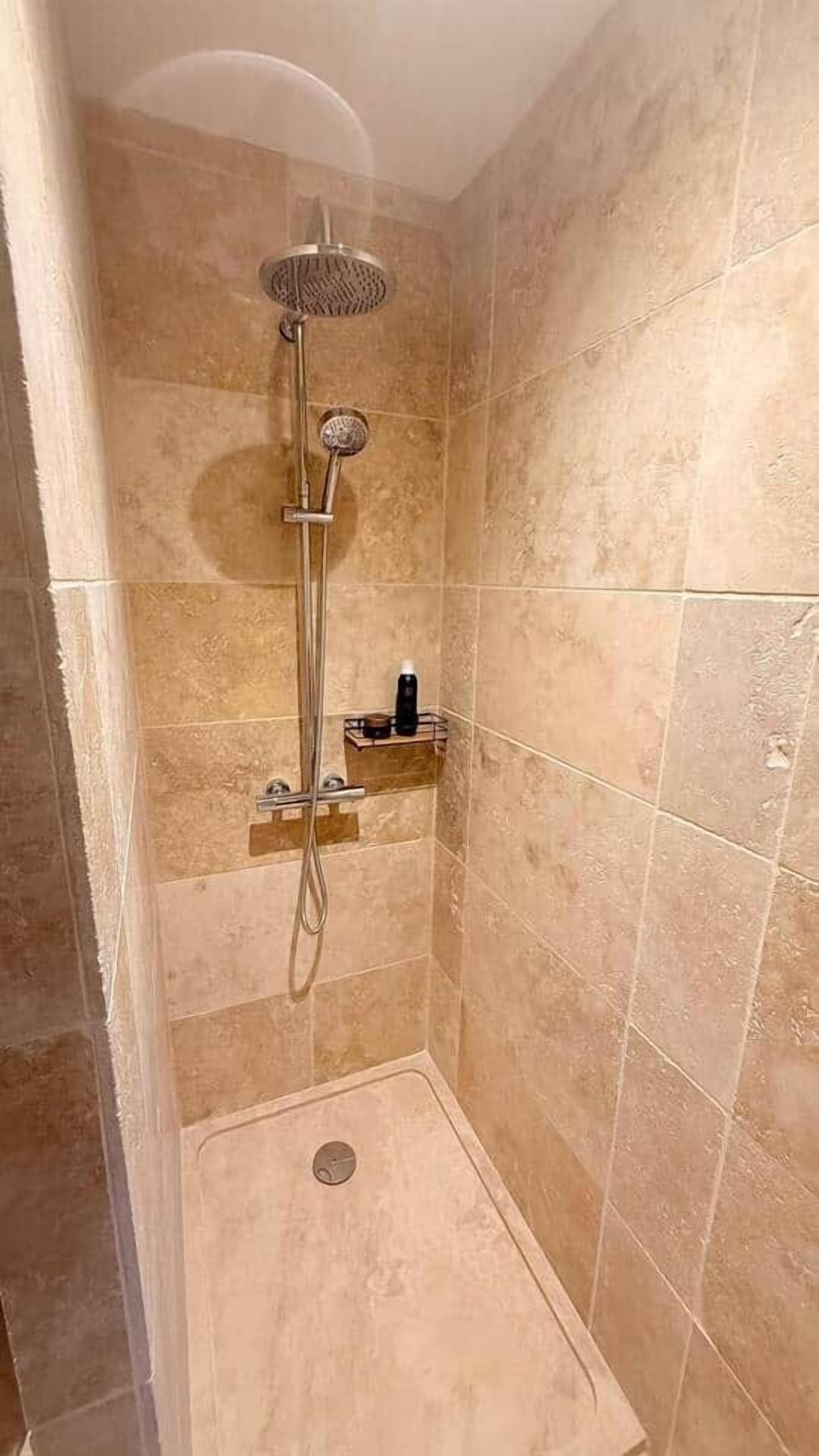 Hair dryer, towels