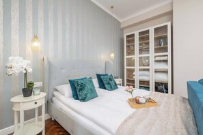 Desk, iron/ironing board, travel crib, WiFi