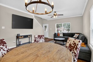 House, 4 Bedrooms | Living area | Smart TV, streaming services - Game Day Getaway Near Texas A&m 4 Bedroom Home (College Station)