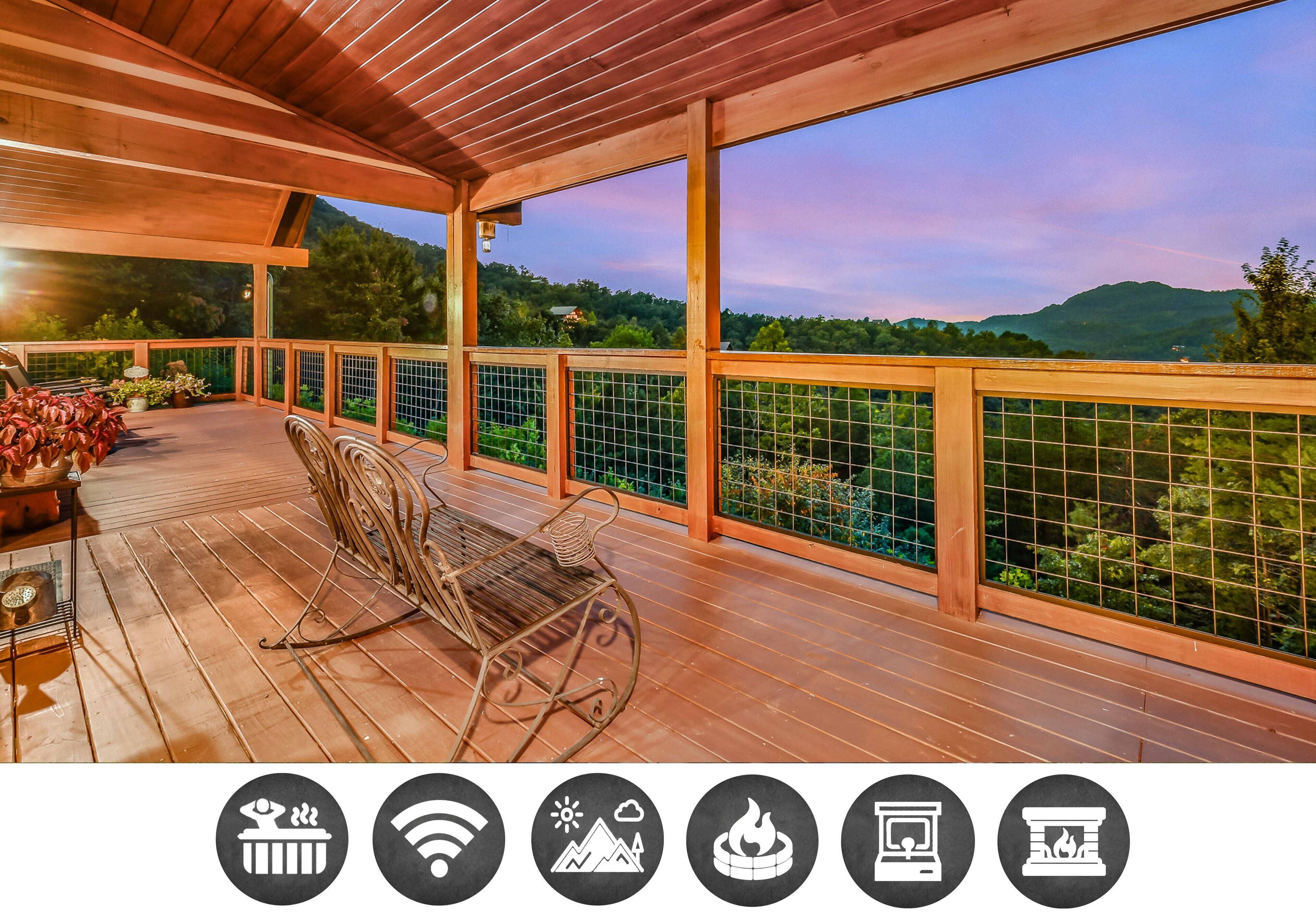 Cabaña, 2 habitaciones | Terraza o patio