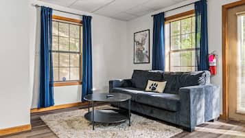 TV, fireplace, offices