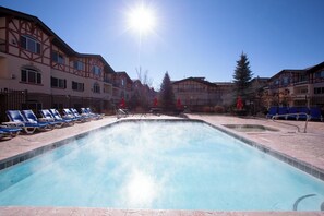 Indoor pool, a heated pool