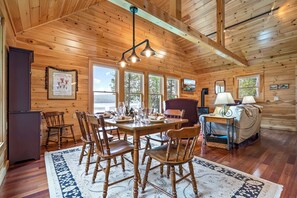 Dining - Lakefront Home on Lower Shin Pond (Mount Chase)