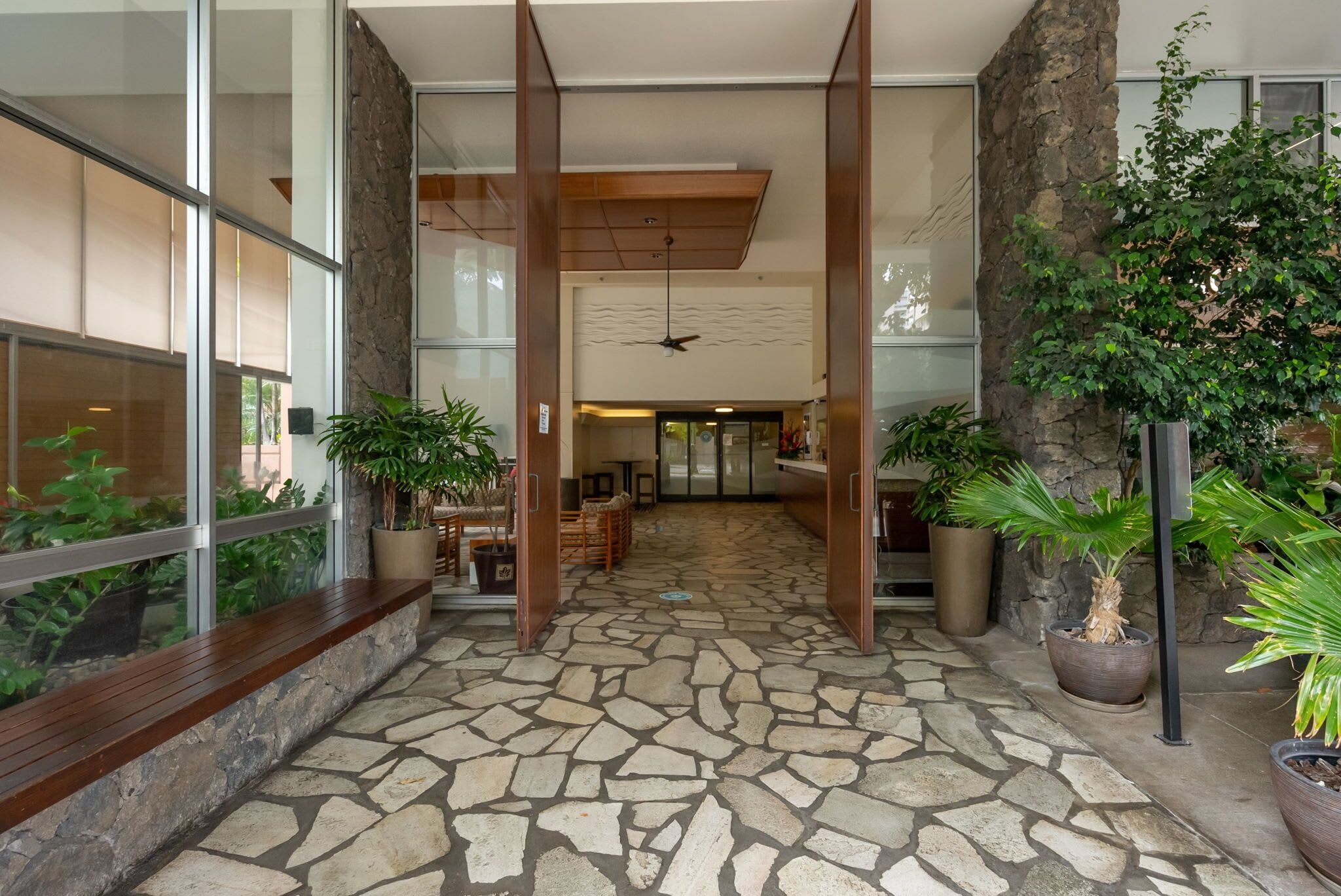 Entrada de la propiedad