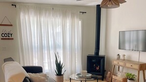 TV og peis