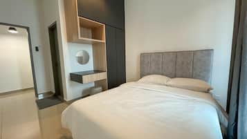 3 habitaciones, tabla de planchar con plancha y wifi