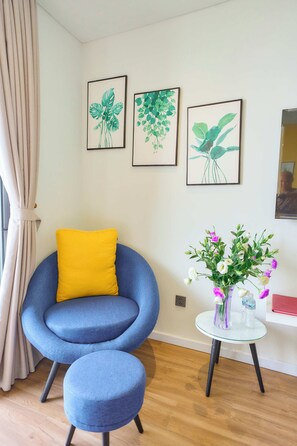 Deluxe studio, uitzicht op het strand | Gratis wifi