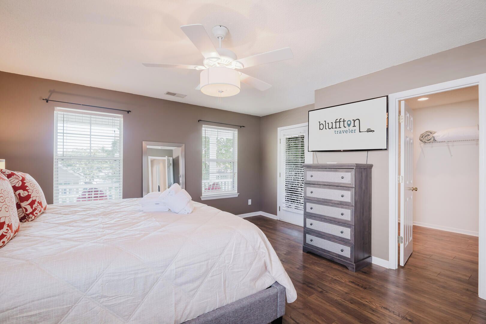 House, Multiple Beds, Patio, Garden View (Bluffton Magnolia House) | 3 bedrooms, desk, laptop workspace, individually decorated