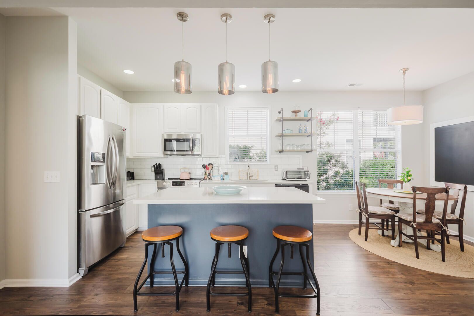 House, Multiple Beds, Patio, Garden View (Bluffton Magnolia House) | Private kitchen | Fridge, microwave, oven, stovetop