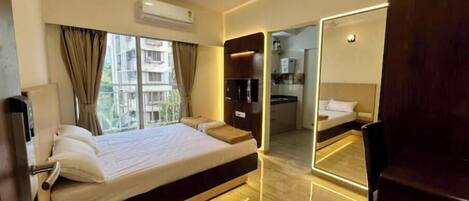 1 dormitorio, Internet, ropa de cama