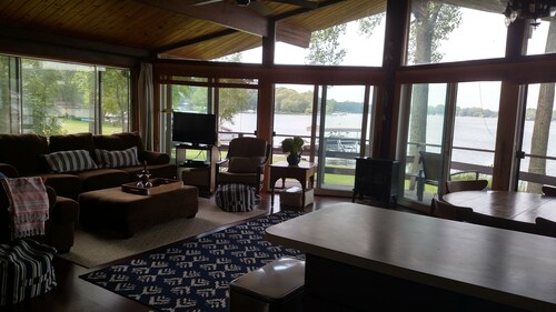 Lake house in Kettle  Moraine Forest with fabulous sunset views-min monthly