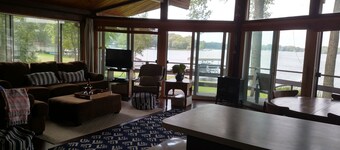 Lake house in Kettle  Moraine Forest with fabulous sunset views-min monthly
