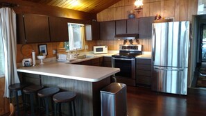 Microwave, oven, stovetop