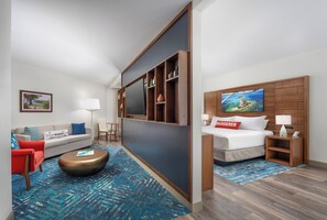 Studio Suite, 1 King Bed with Sofa bed (Studio, 1 King, Balcony) | In-room safe, desk, laptop workspace, iron/ironing board - Compass by Margaritaville Beaufort (Beaufort)