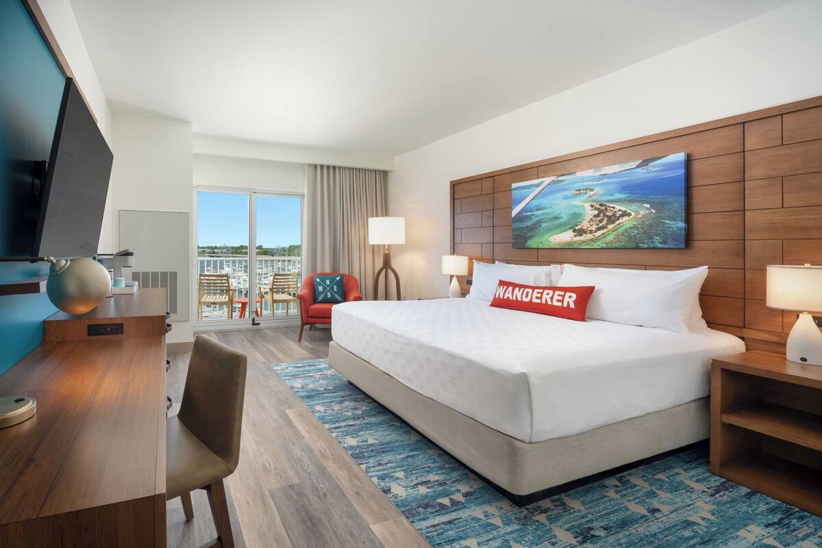 Premium Room, 1 King Bed (Balcony) | In-room safe, desk, laptop workspace, iron/ironing board