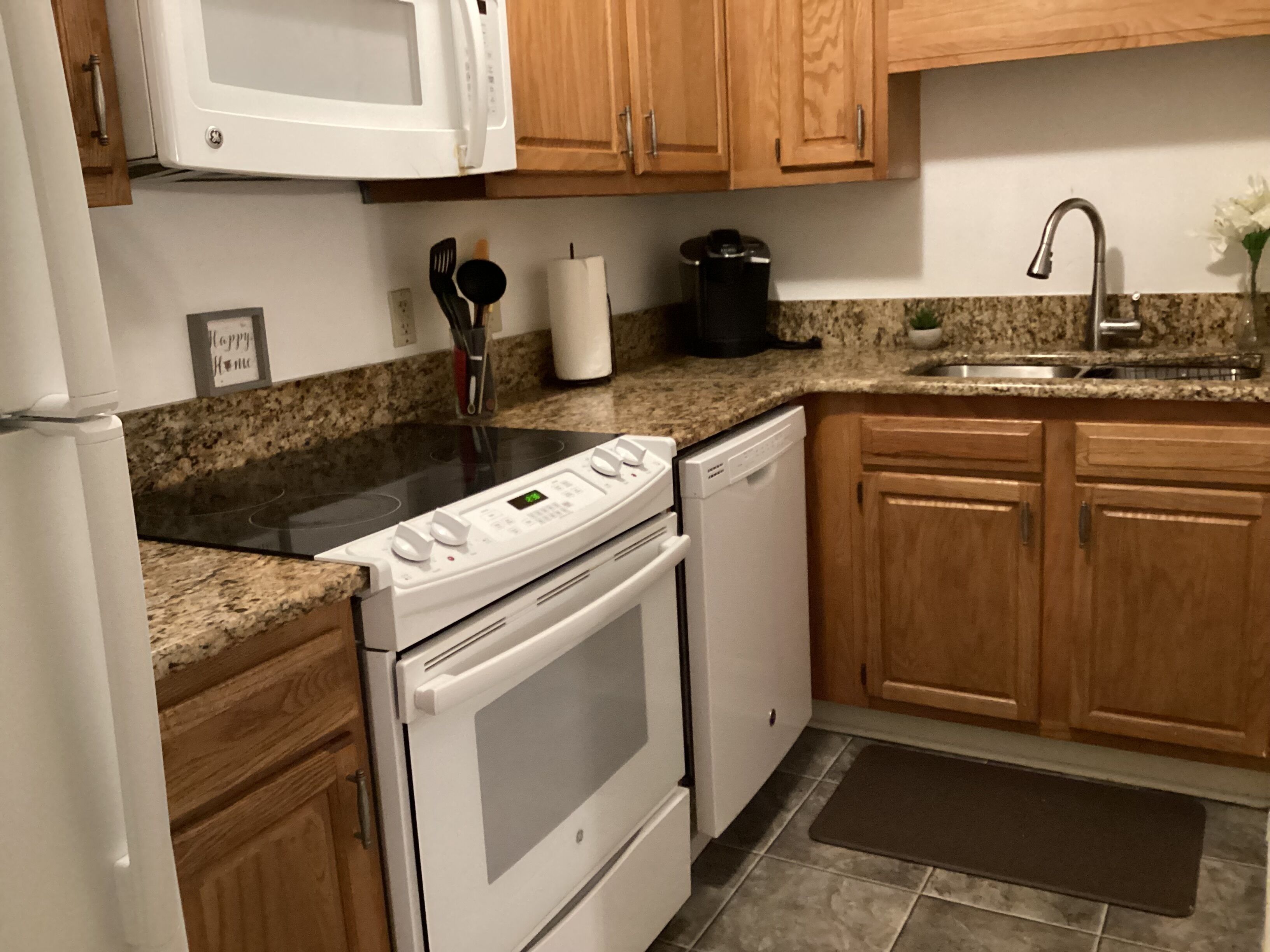 Microwave, oven, stovetop, dishwasher